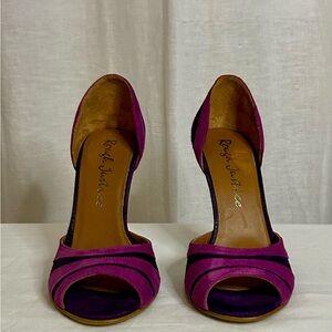 Stylish Fuchsia and Violet Heels